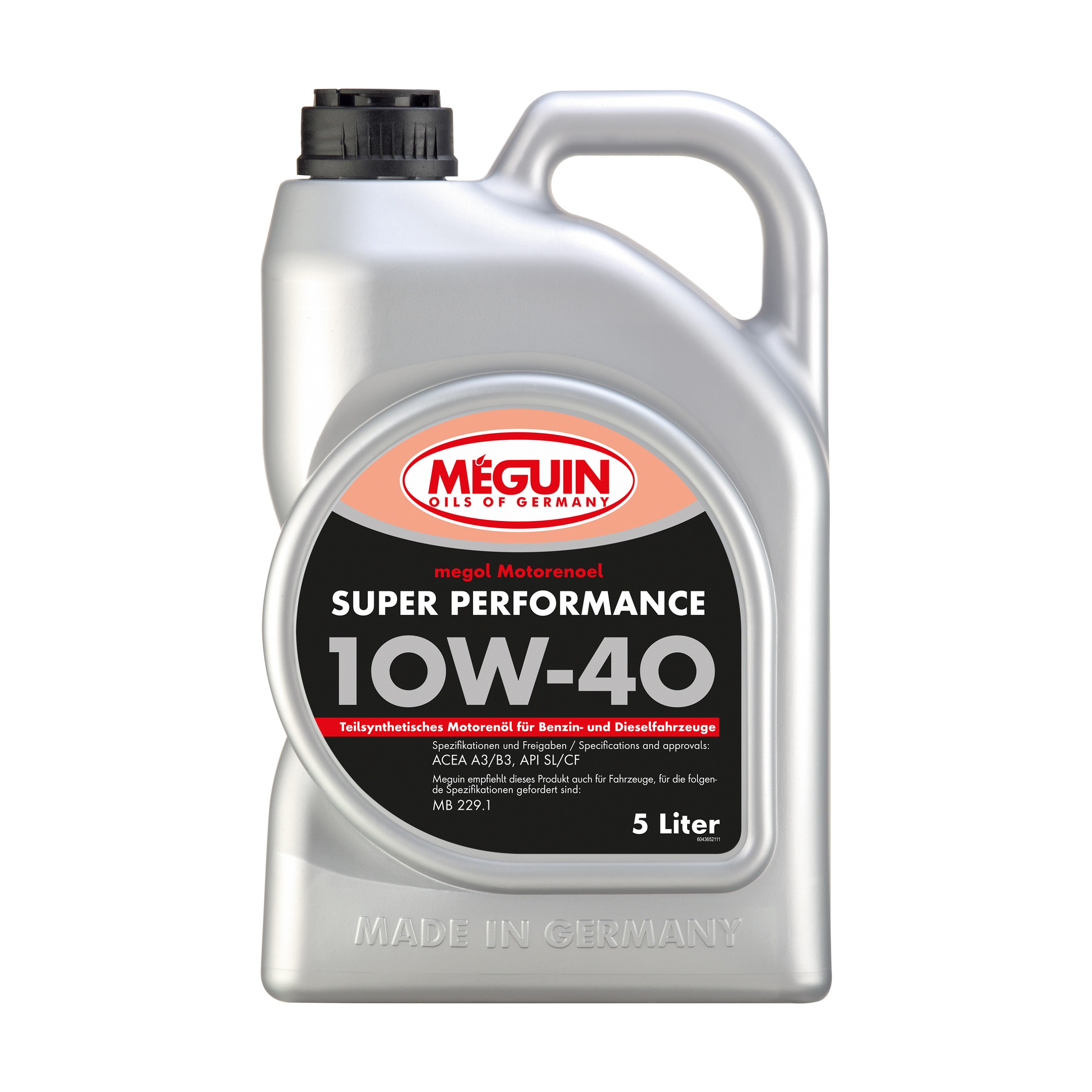 Олива моторна Meguin SUPER PERFORMANCE SAE 10W-40 5 л